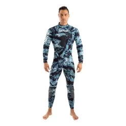Seac Camo Neoprenanzug 1,5 Mm Blau/schwarz