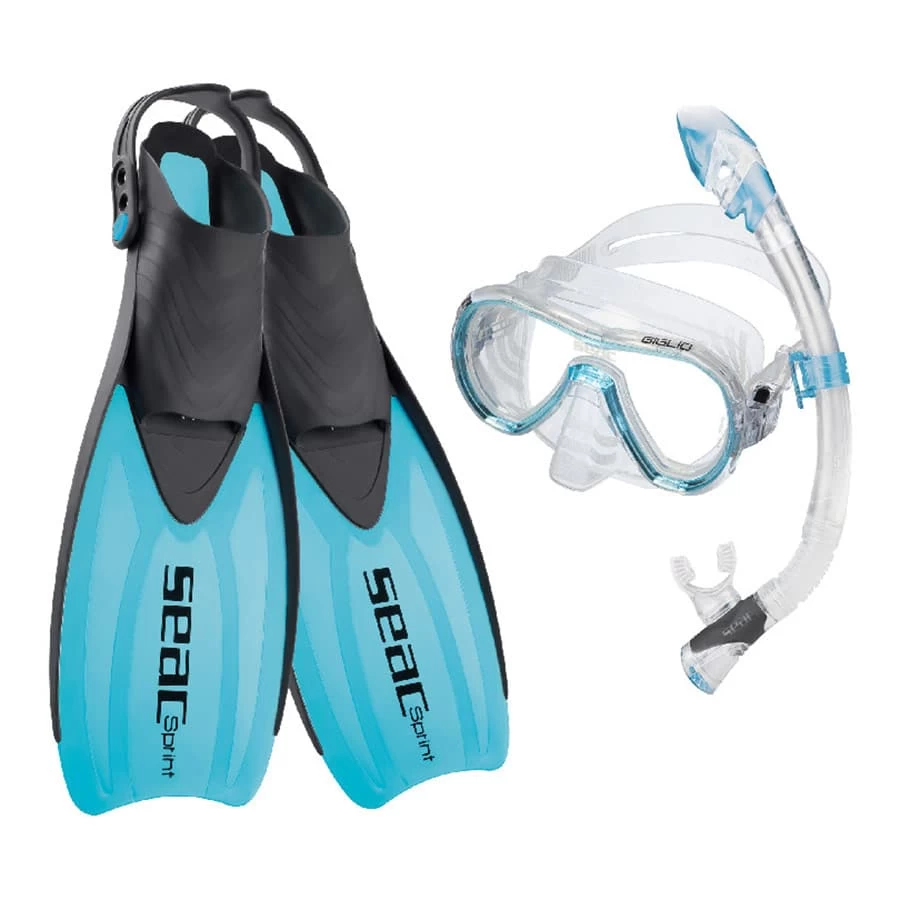 Seac Tris Sprint Dry Set Hellblau 3 Seac Tris Sprint Dry Set Hellblau