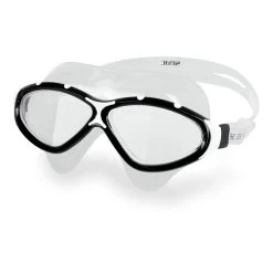Seac Profile Schwimmbrille Weiß/schwarz Mit Transparenten Gläsern