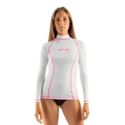 Seac T-Sun Damen Langarmshirt Weiß/rosa